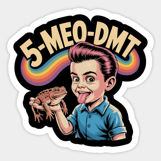 5-MEO-DMT – Psychedelic Playground Sticker by Cosmo Gazoo